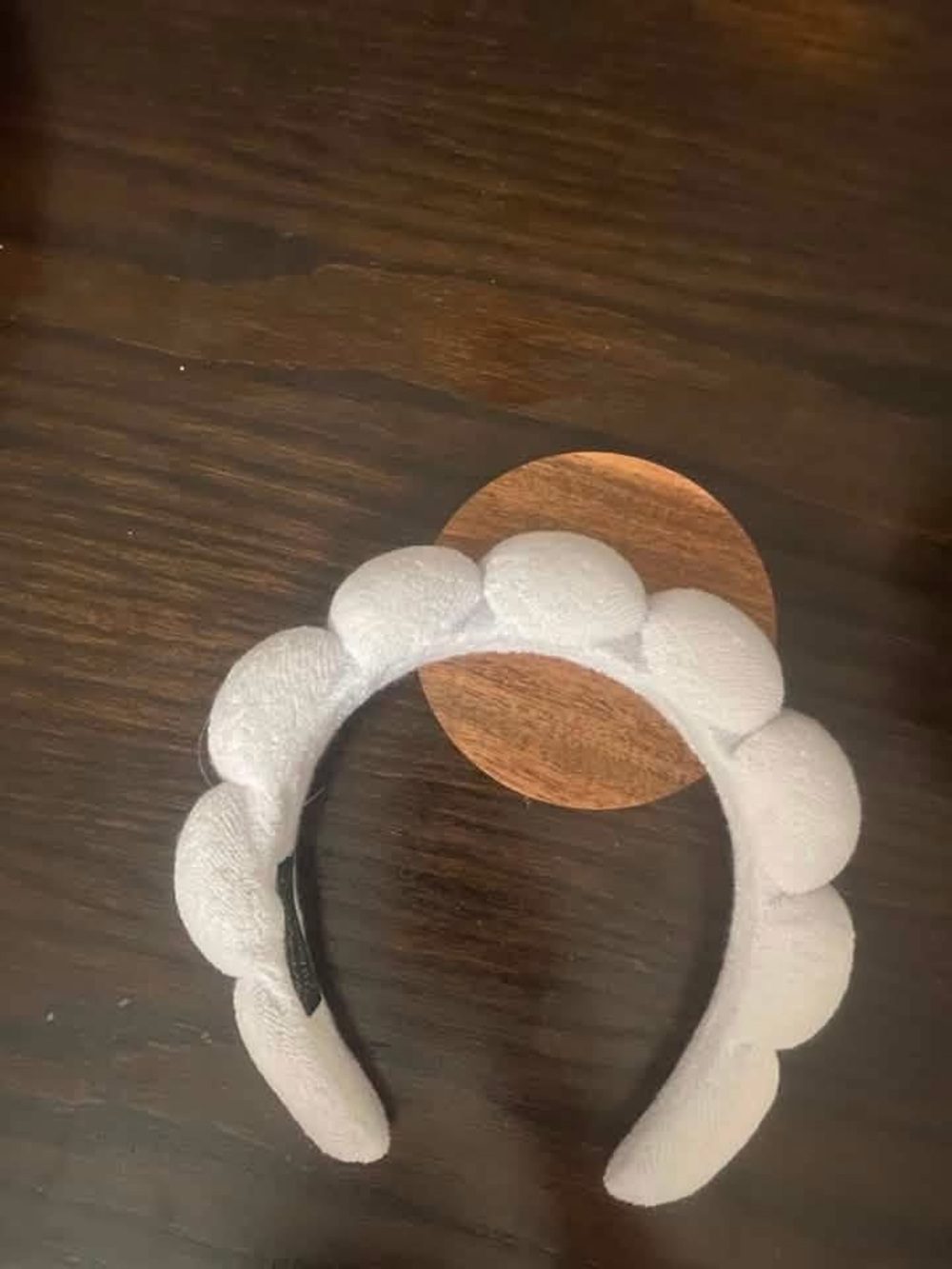 White Padded Scallop Headband - Women Accessories